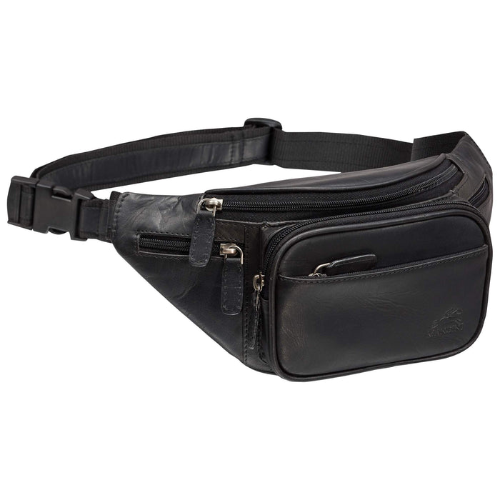 Mancini Leather Classic Waist Bag