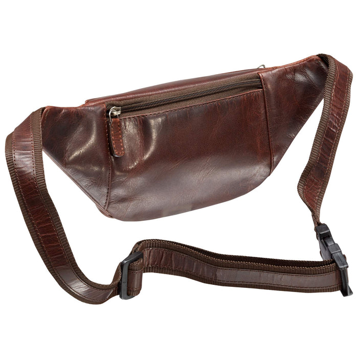 Mancini Leather Classic Waist Bag