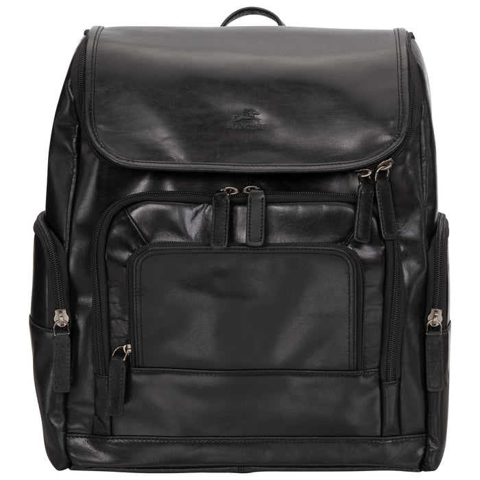 Mancini Leather Backpack for 15.6” Laptop and Tablet