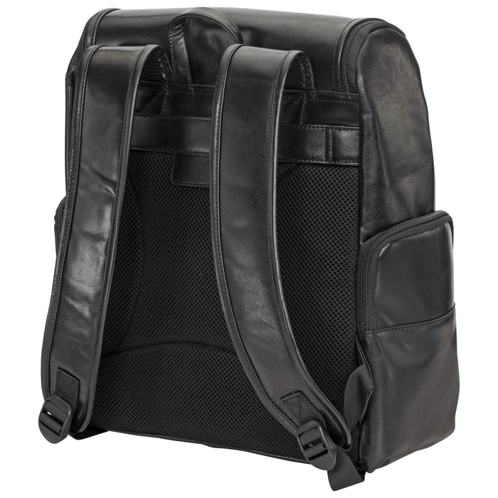 Mancini Leather Backpack for 15.6” Laptop and Tablet
