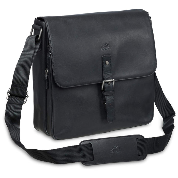 Mancini Leather Messenger Bag for 12'' Laptop/Tablet RFID