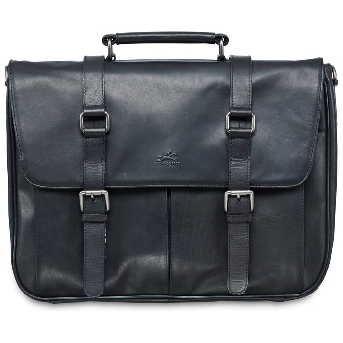 Mancini Leather Briefcase Single Compartment for 15'' Laptop RFID