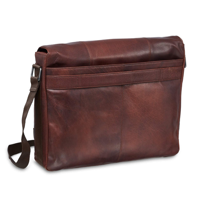 Mancini Leather Messenger Bag for 15” Laptop / Tablet