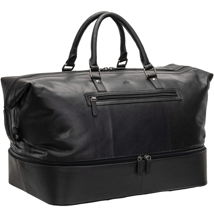 Mancini Leather Buffalo Double Compartment Duffle bag