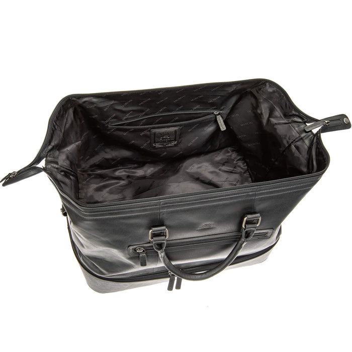 Mancini Leather Buffalo Double Compartment Duffle bag
