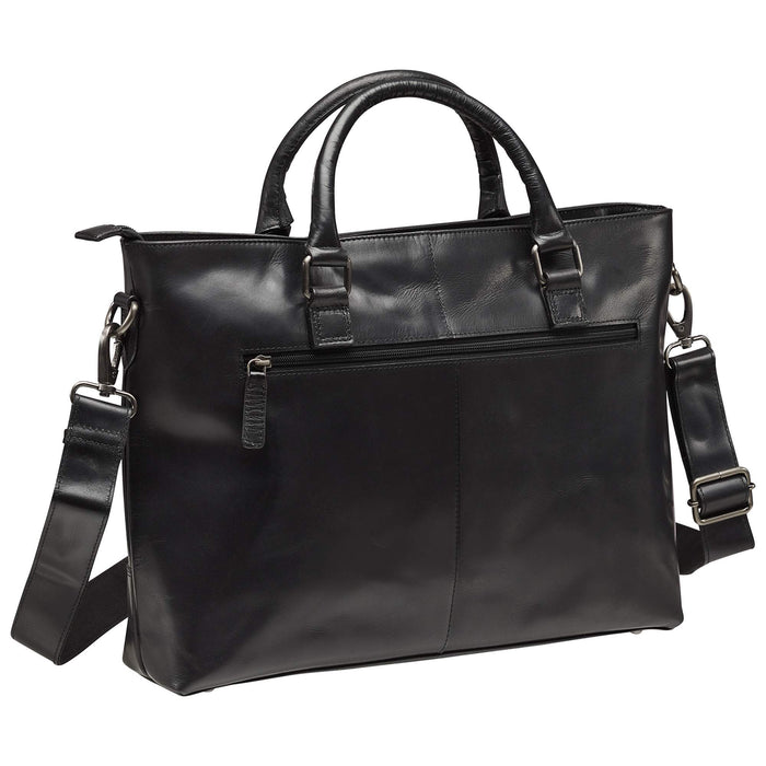 Mancini Leather Buffalo Collection Tote for 14” Laptop