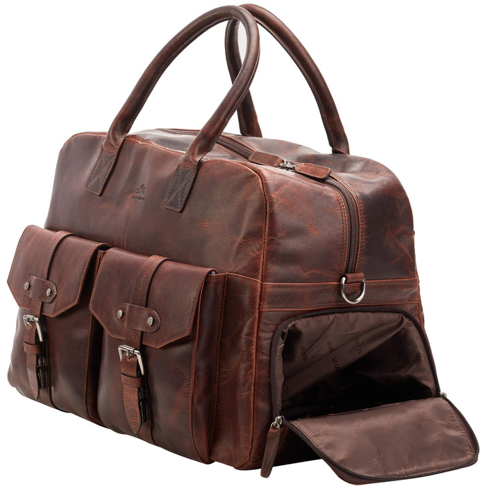 Mancini Leather Buffalo Classic Duffel Bag