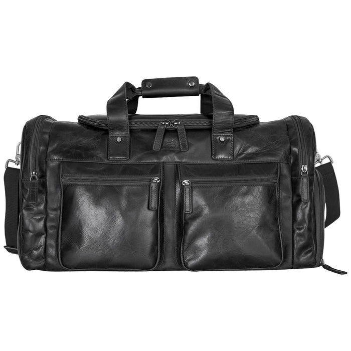 Mancini Leather Buffalo Large Duffle Bag
