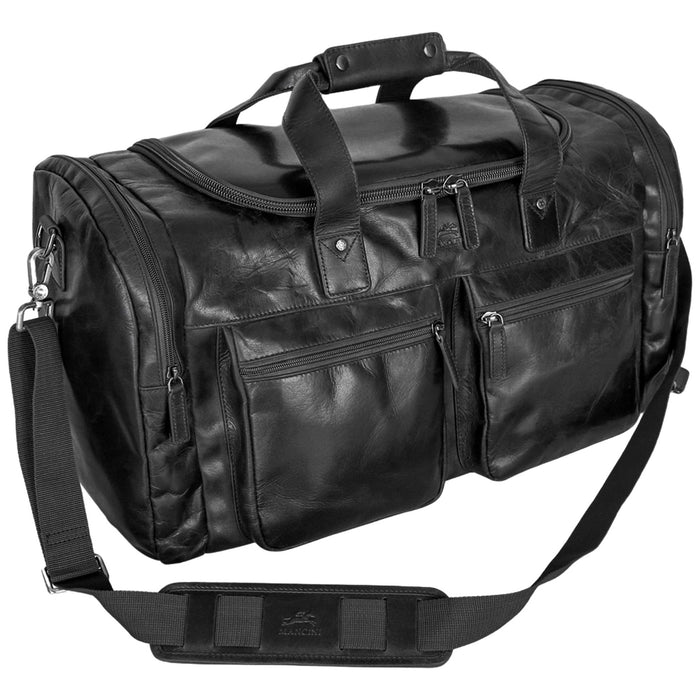 Mancini Leather Buffalo Large Duffle Bag
