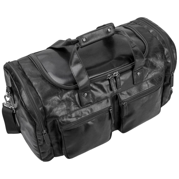 Mancini Leather Buffalo Large Duffle Bag