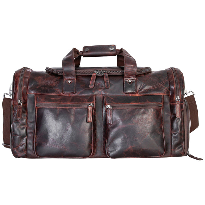 Mancini Leather Buffalo Large Duffle Bag