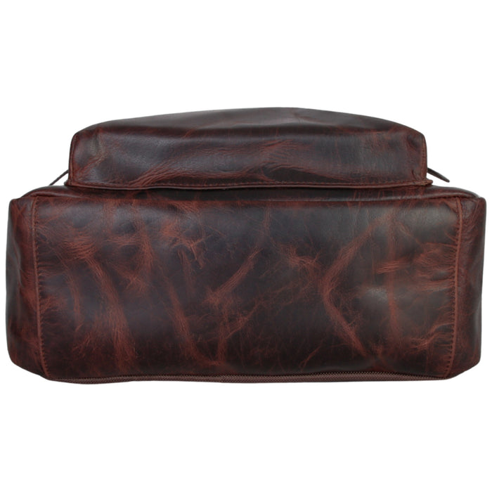 Mancini Leather Buffalo Backpack for 15.6” Laptop and Tablet