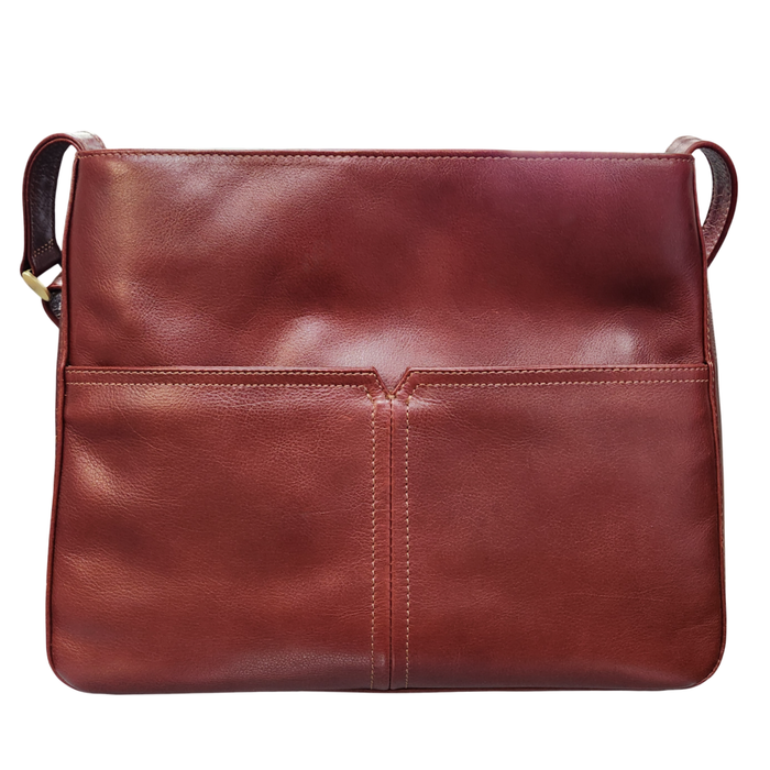 Derek Alexander Leather BRISTOL - Medium Sized Inset Top Zipperd Bag
