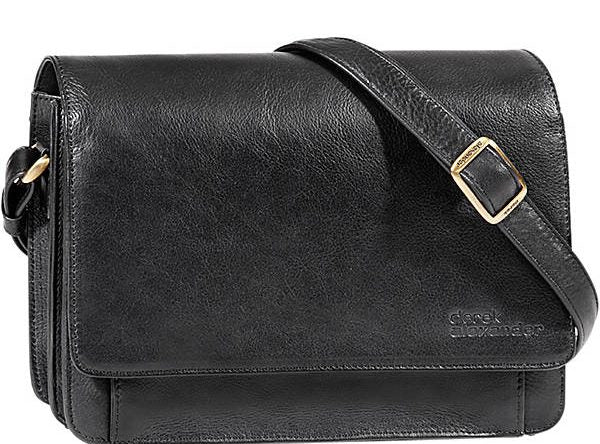 Derek Alexander Leather Ladies' Handbag with Half Flap/Organizer