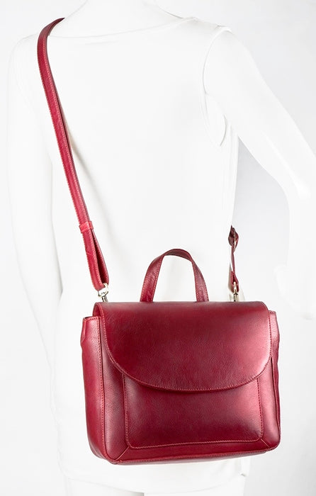 Derek Alexander Leather BRISTOL- Convertible Backpack/Crossbody