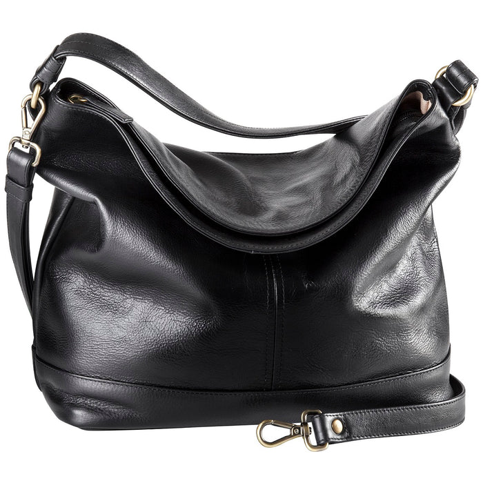 Derek Alexander Leather BRISTOL- Slouch/Hobo Bag with Removable Strap