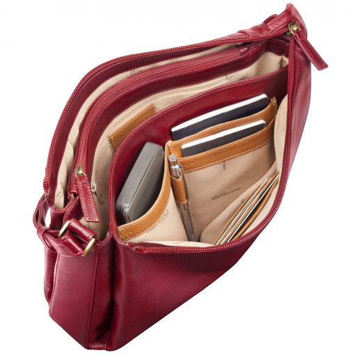 Derek Alexander BRISTOL- Medium Three Compartment Top Zip