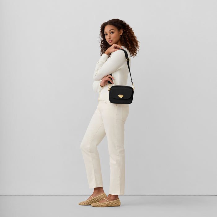 Baggallini Coastal Flip Lock Camera Bag Crossbody