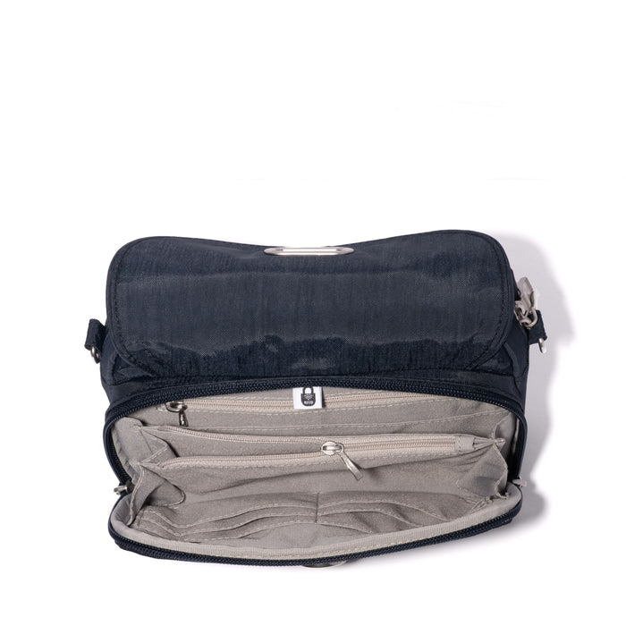 Baggallini Coastal Flip Lock Camera Bag Crossbody