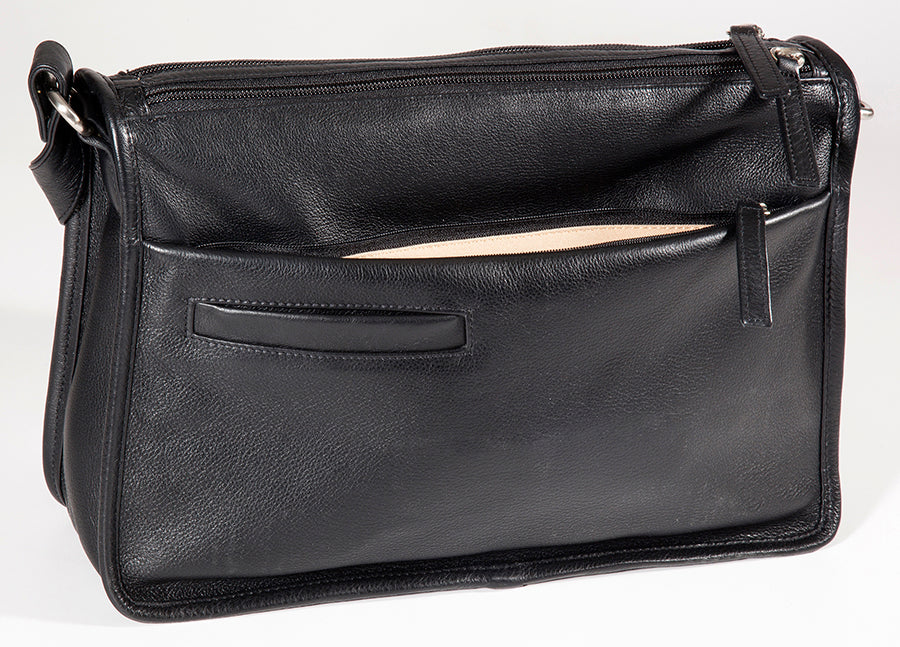 Derek Alexander CENTRAL PARK - Twin Top Zip Shoulder Bag - Modern