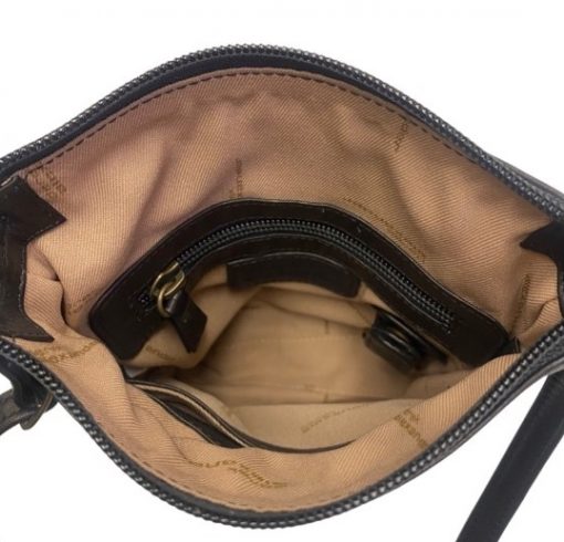 Derek Alexander Leather Ladies' Handbag North/South Top Zip with Extra Pockets