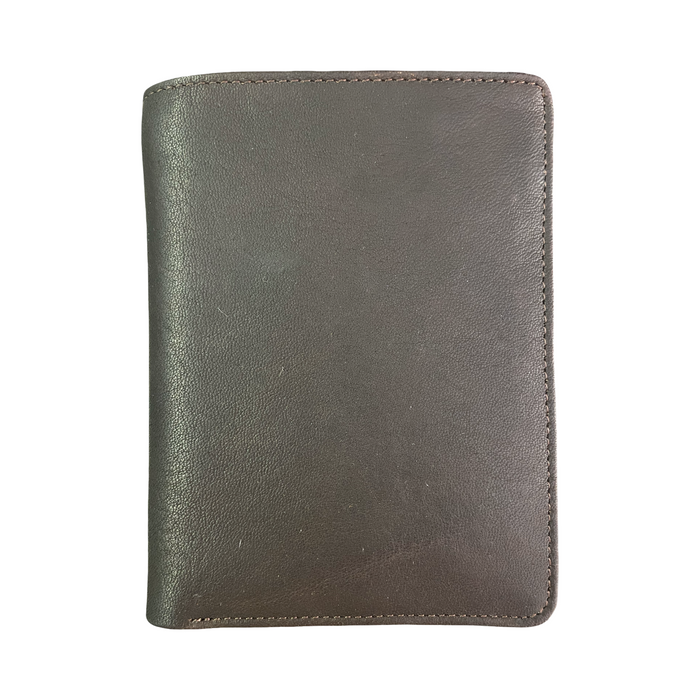 Derek Alexander Leather Men's Wallet with Center Wing