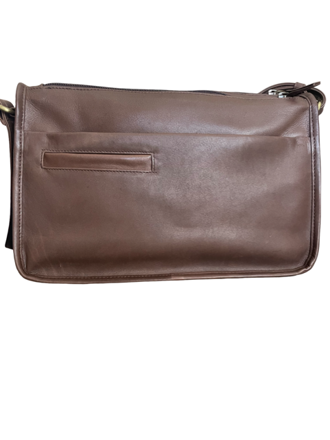 Derek Alexander Leather CENTRAL PARK Twin Zippered Semi Structured Handbag