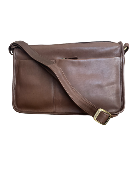 Derek Alexander Leather CENTRAL PARK Twin Zippered Semi Structured Handbag