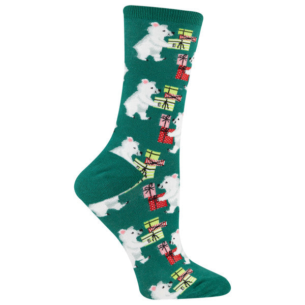 Women's BEARS WITH GIFTS Crew Socks