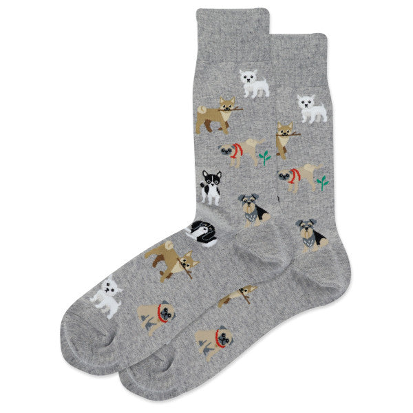 MEN'S Dogs of the World CREW SOCKS