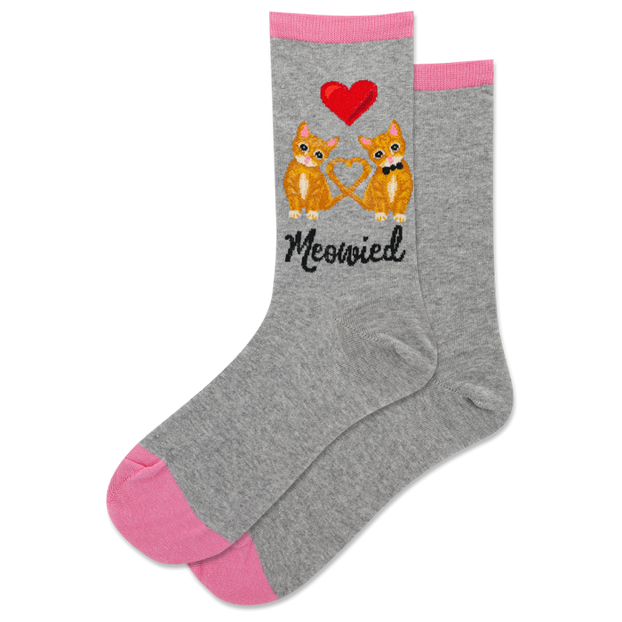 Women's Meowied Crew Sock