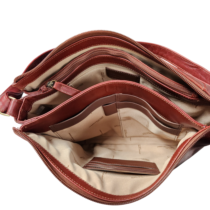 Derek Alexander BRISTOL- Medium Three Compartment Top Zip