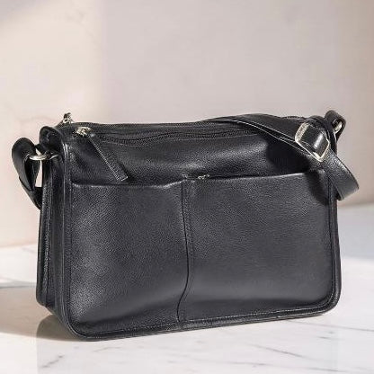 Derek Alexander CENTRAL PARK - Twin Top Zip Shoulder Bag