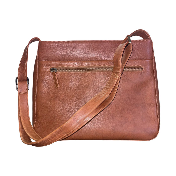 Derek Alexander Leather BRISTOL - Medium Sized Inset Top Zipperd Bag