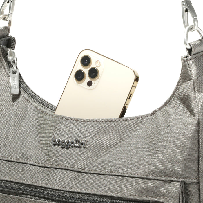 Baggallini Modern Pocket Half Moon Bag