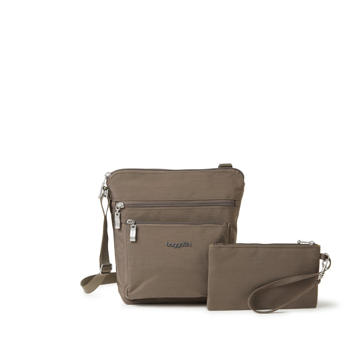 Baggallini Legacy Pocket Crossbody With RFID Wristlet