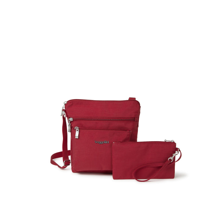 Baggallini Legacy Pocket Crossbody With RFID Wristlet