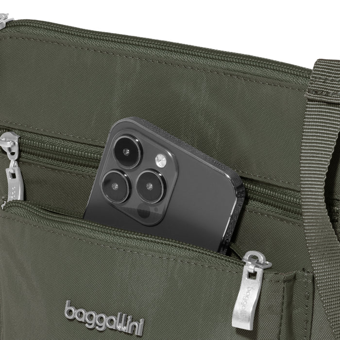 Baggallini Legacy Pocket Crossbody With RFID Wristlet