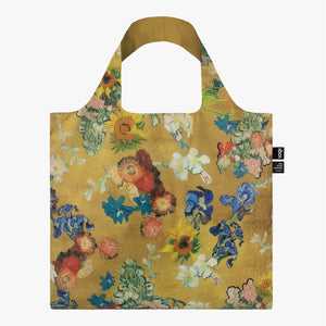 Loqi Tote Bag with Zip Pouch - VAN GOGH MUSEUM Gold Flower