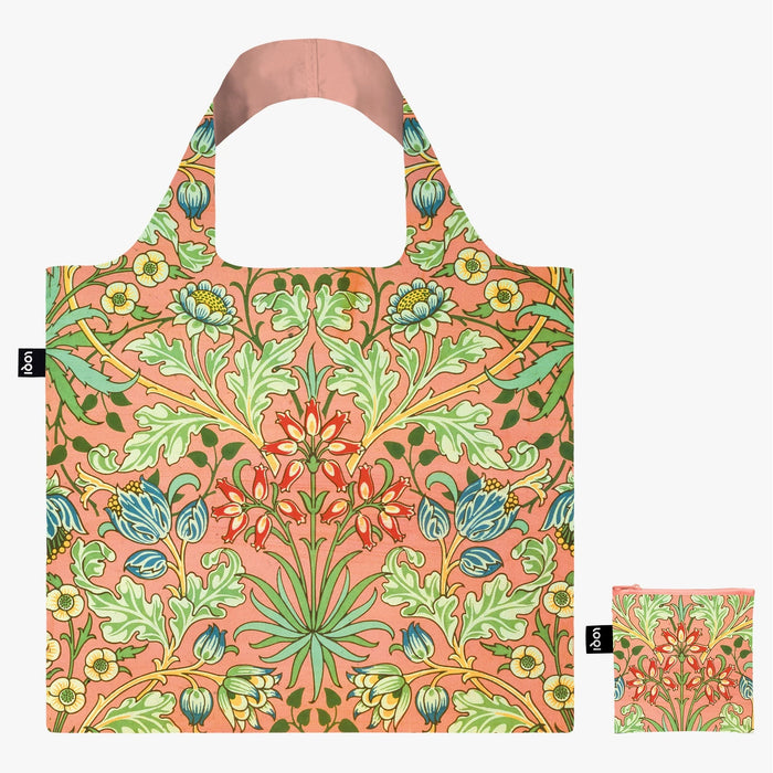 Loqi Tote Bag with Zip Pouch - William Morris - Hyacinth