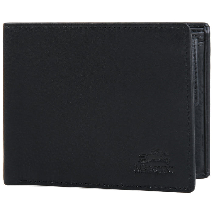 Mancini Leather Men's RFID Secure Wallet with Coin Pocket