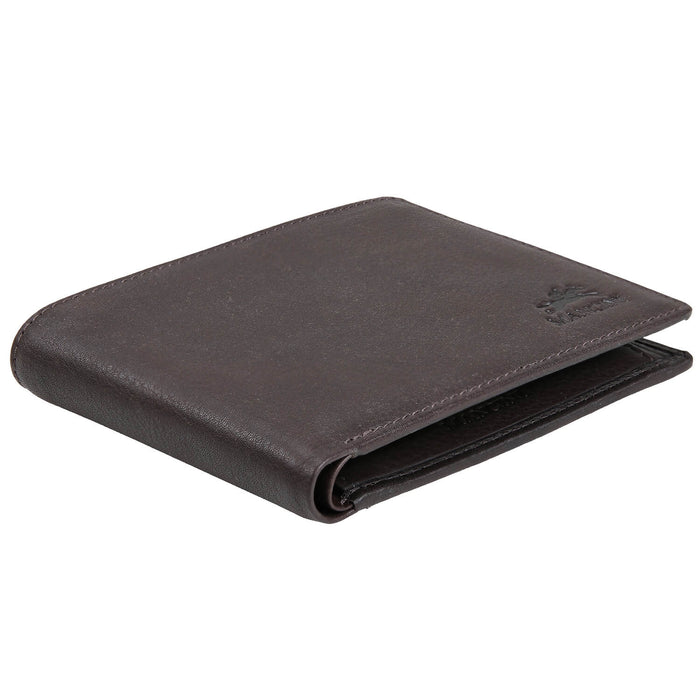 Mancini Leather Men's RFID Secure Wallet with Coin Pocket