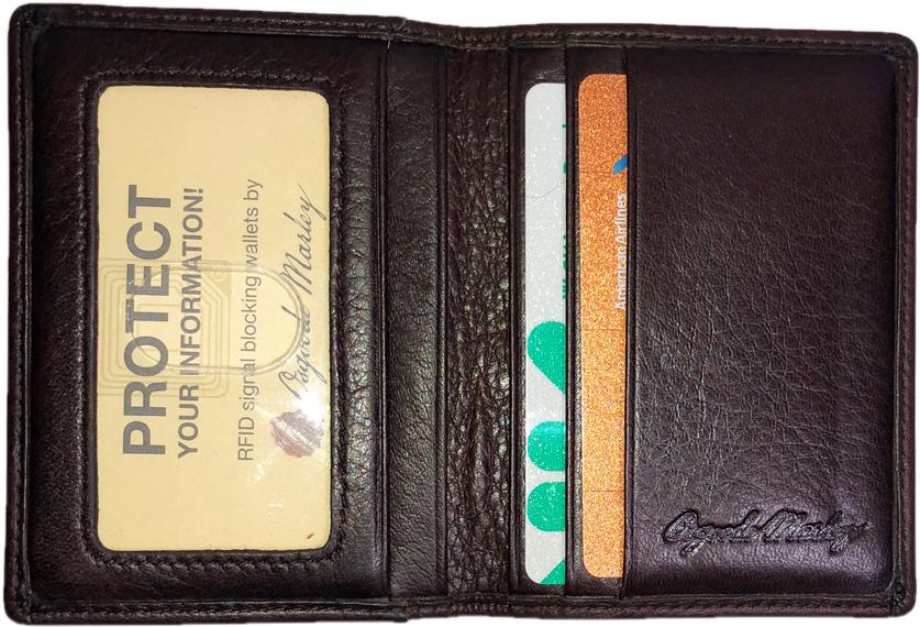 Osgoode Marley Leather Card Case with Double ID Window RFID