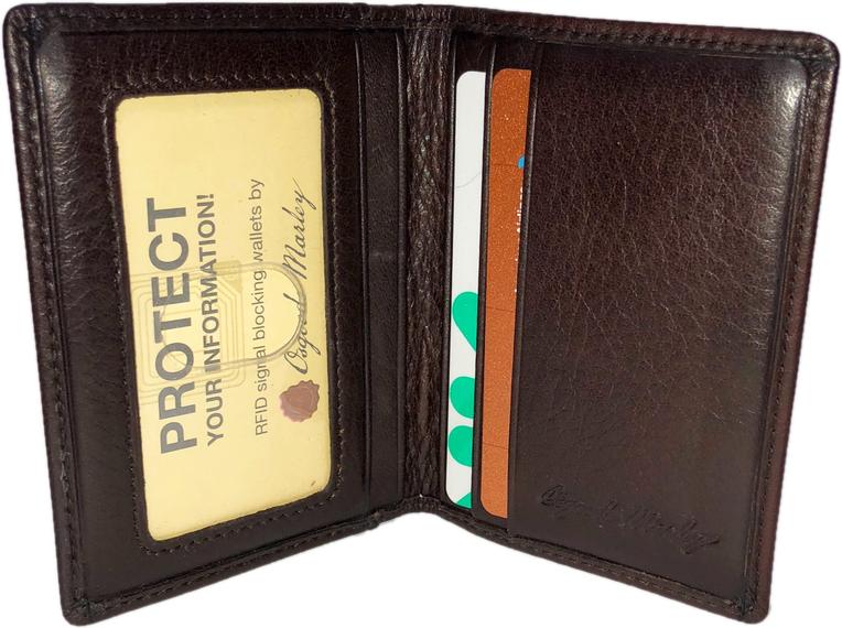 Osgoode Marley Leather Card Case with Double ID Window RFID