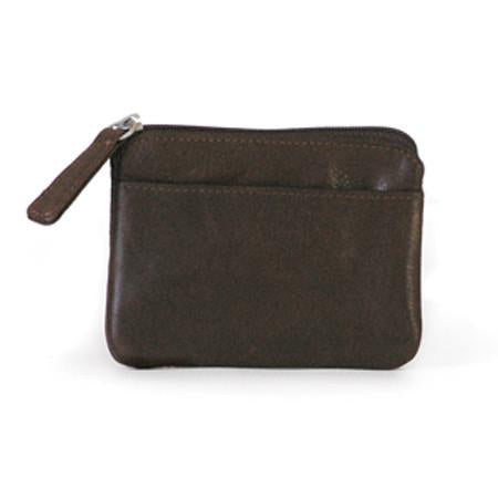 Osgoode Marley Leather Coin Purse with Zip Top and Hide-A-Key