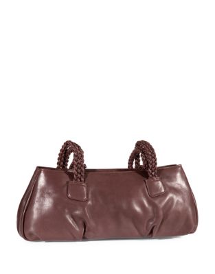 Derek Alexander Leather Ladies' Handbag with Braided Straps