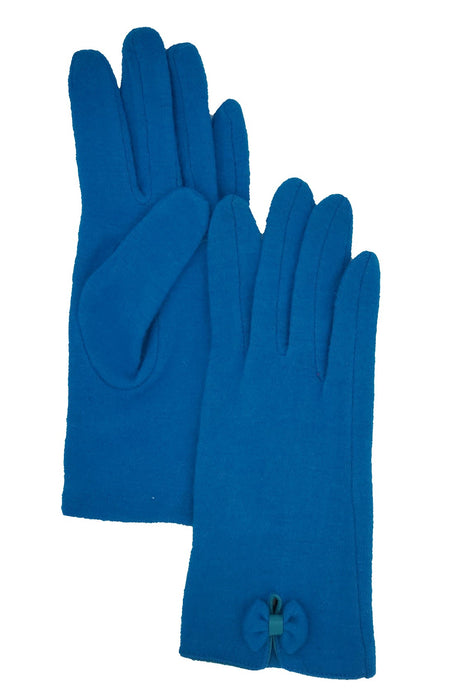 Albee Ladies Wool Bow Gloves