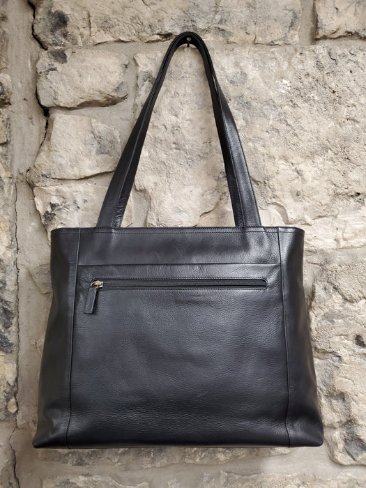 Derek Alexander Leather Ladies' Handbag/satchel with three part organizer