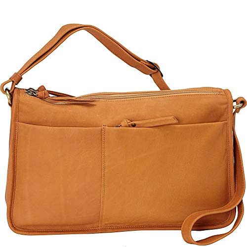 Derek Alexander Leather CENTRAL PARK Twin Zippered Semi Structured