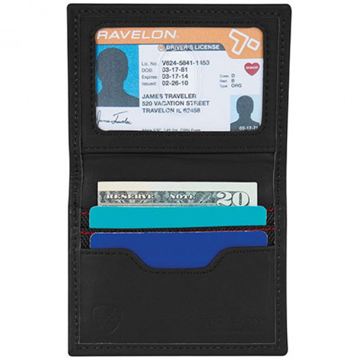 Travelon RFID Card Case w/ Red Accent